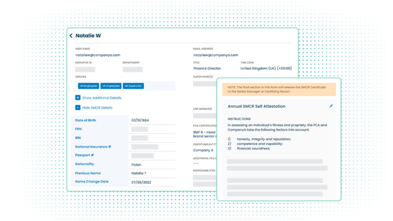 SMCR: Senior Manager Regime Product Screenshots