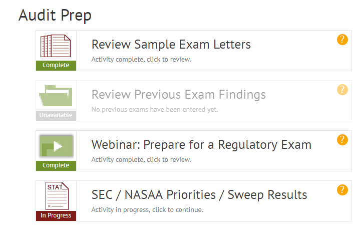 sample SEC RIA exam request letters