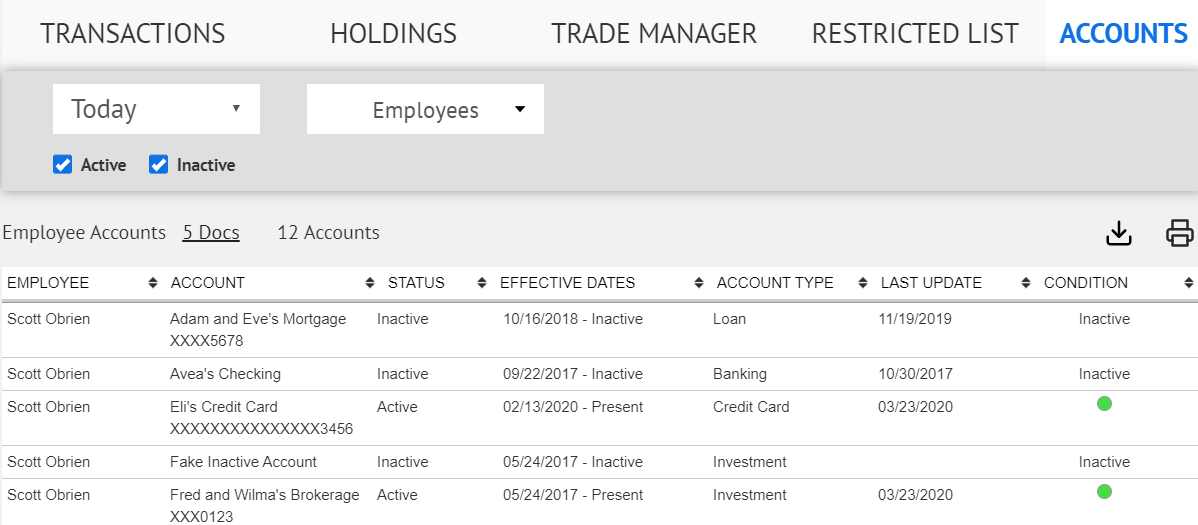 ETM automated employee trade monitoring for RIA firms