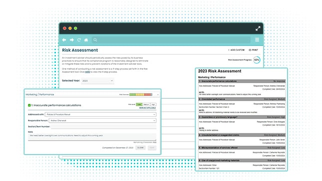 COMPLY Risk Assessment Tool Product Screenshots